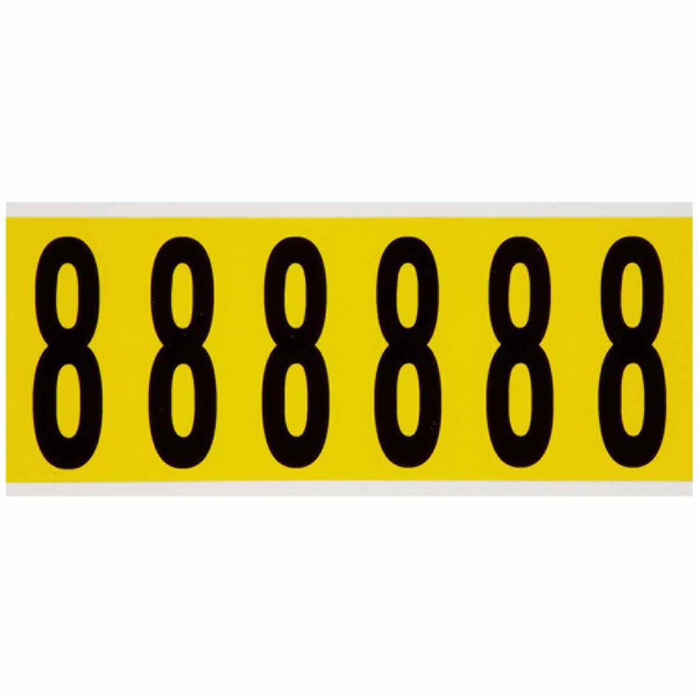3450-8 BDY VINYLCLOTH NUMBER CARD