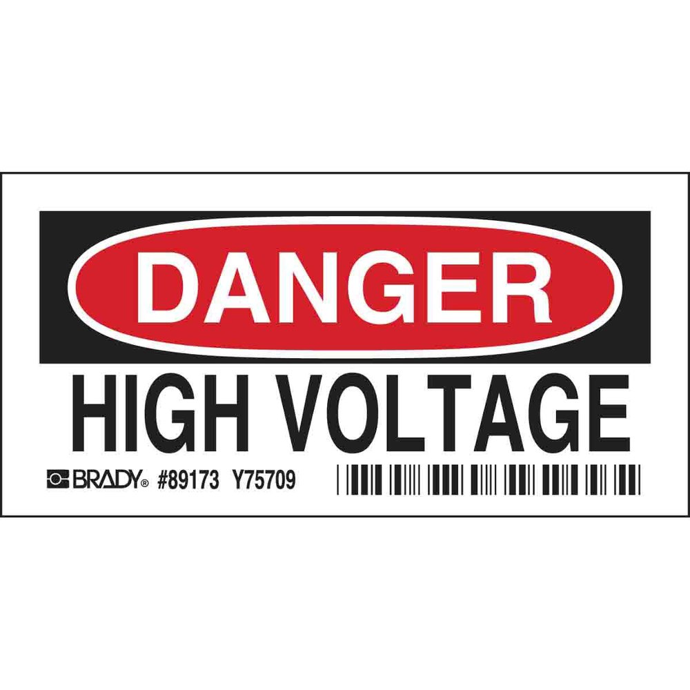 84875 BDY HIGH VOLTAGE SIGN