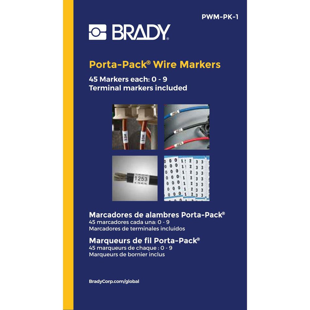 PWM-PK-1 BRADY MRKR 450PK 0-9