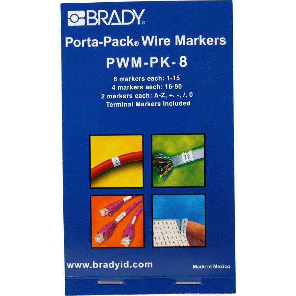 PWM-PK-8 BRADY MRKR 450PK 1-15