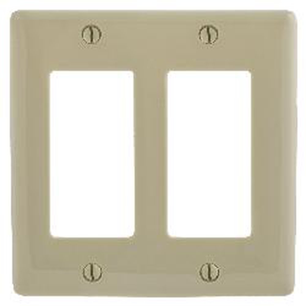 NP262I HUBBELL WALLPLATE 2-G 2)