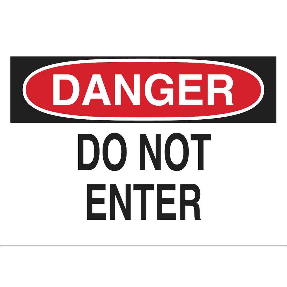 84572 BRADY 10X14 SELF-STICK SIGN