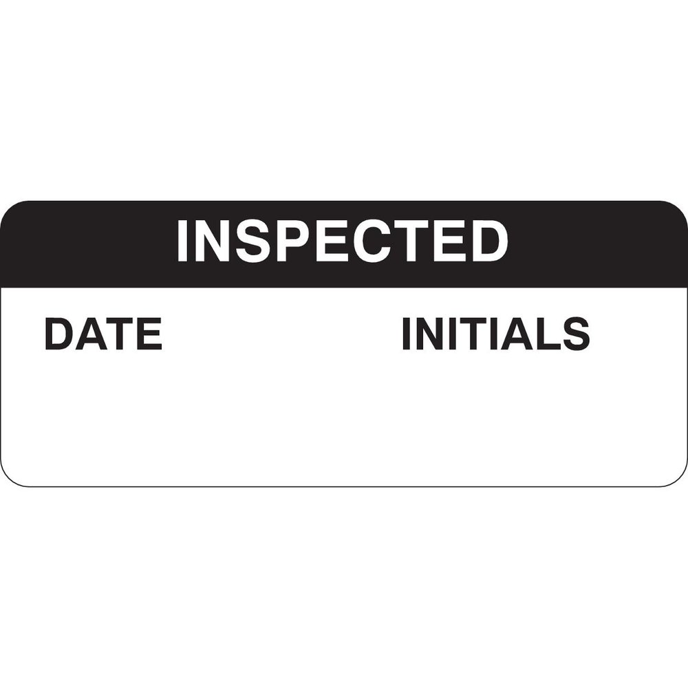 82587 BRADY WRITE-ON INSPECTION