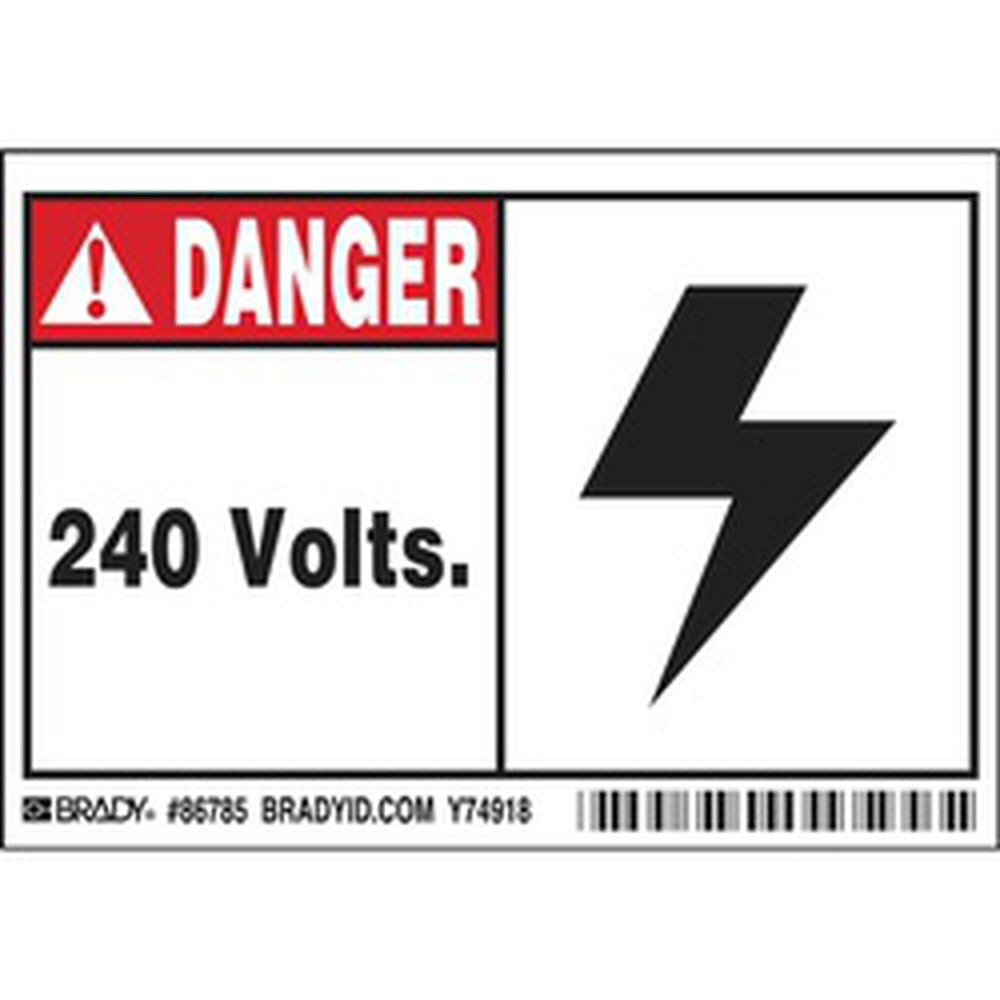 86785 BRA EQUIPMENT LABELS -5/PACK