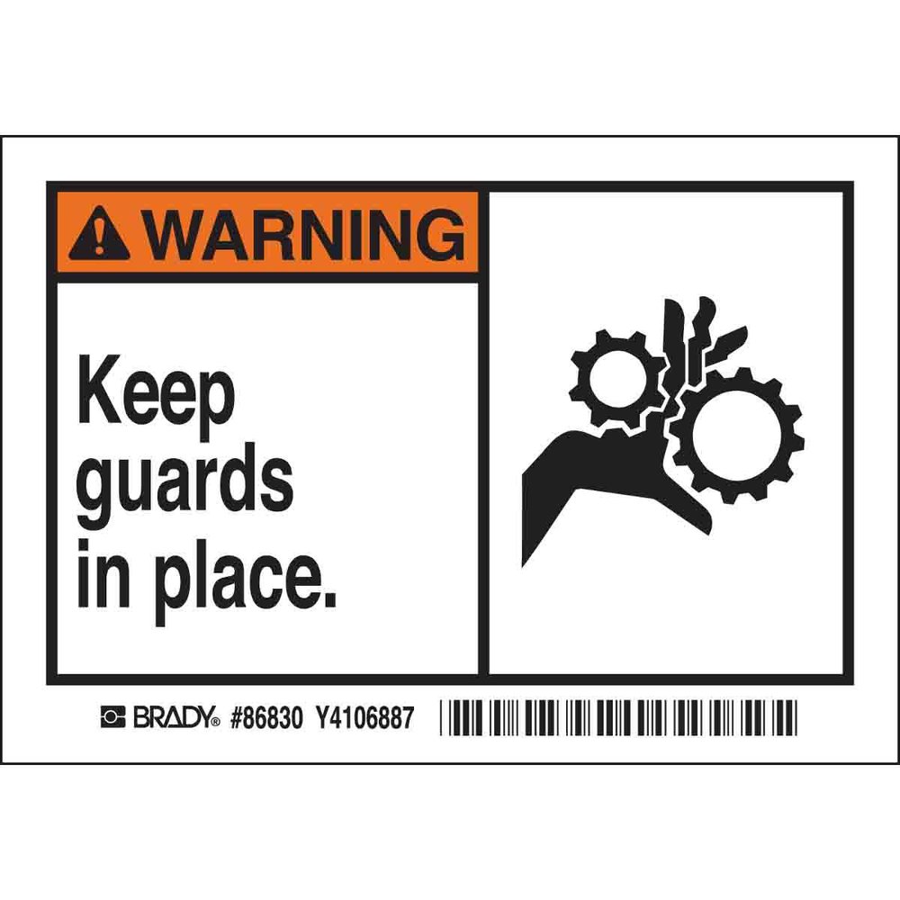 86830 BRADY EQUIPMENT/OEM LABELS