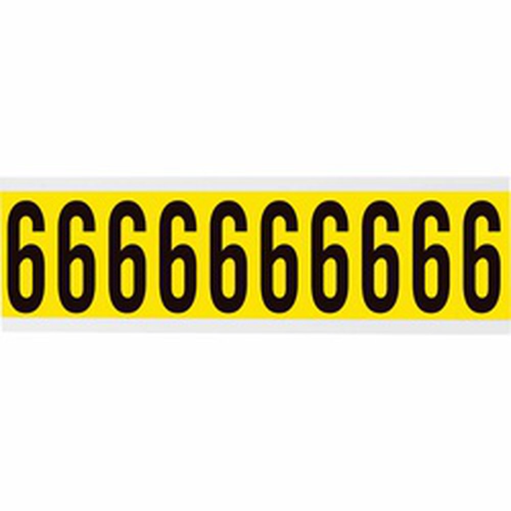 3440-6 BDY VINYLCLOTH NUMBER CARD