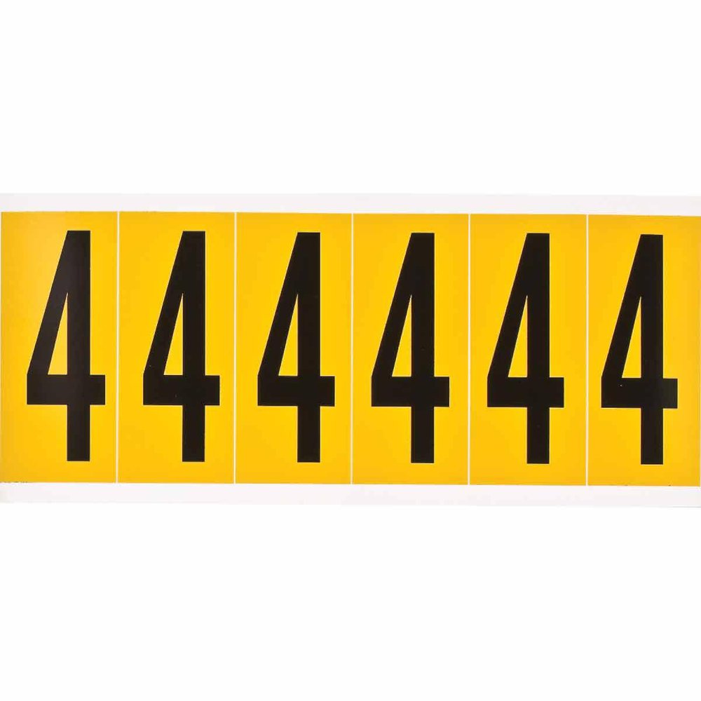 1550-4 - BRADY CARD WITH THE # 4 ON