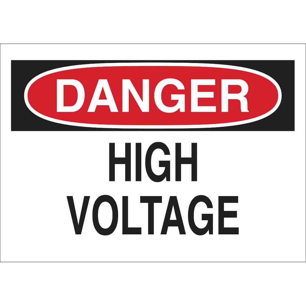 84876 DANGER HIGH VOLTAGE BRADY
