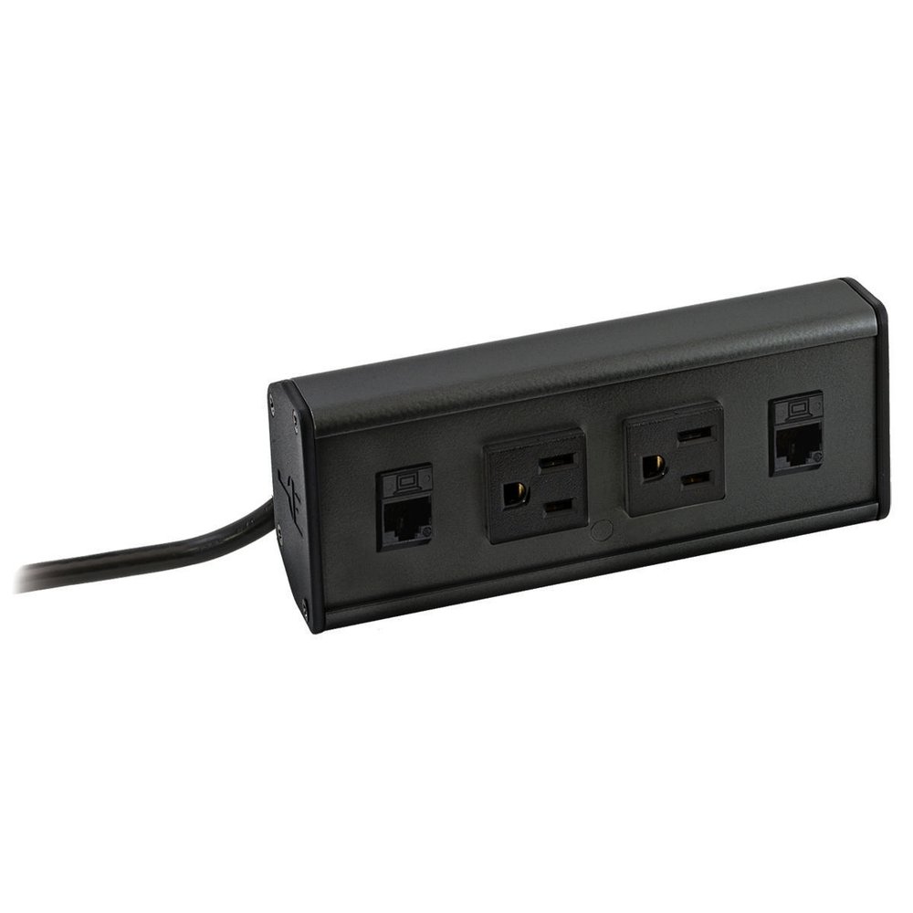 WIRING WSBE22BK WRK SFC BOX TBL MNT 2PWR 2DATA BLK