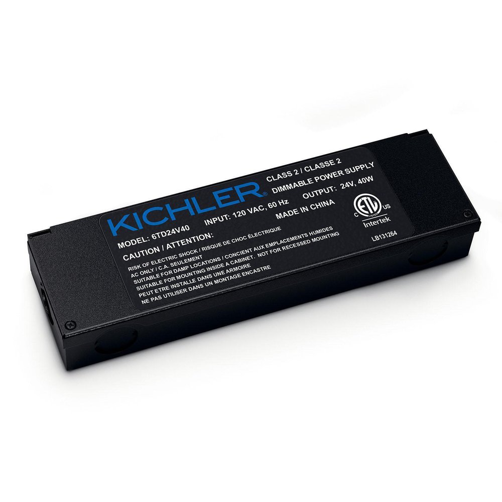 6TD24V40BKT KICHLER 24V DIMMABLE