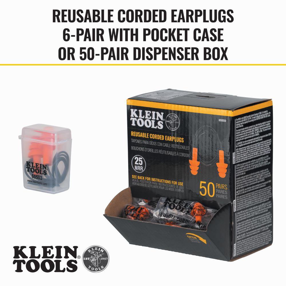 6050350 KLEIN CORDED EARPLUGS