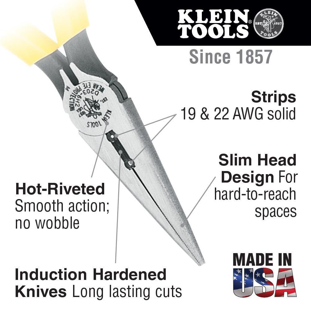 D203-6H2 KLE LONG-NOSE PLIERS SIDE