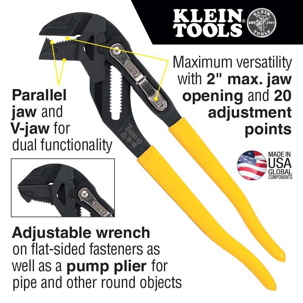 D53010 KLEIN PLIER WRENCH 10-INCH