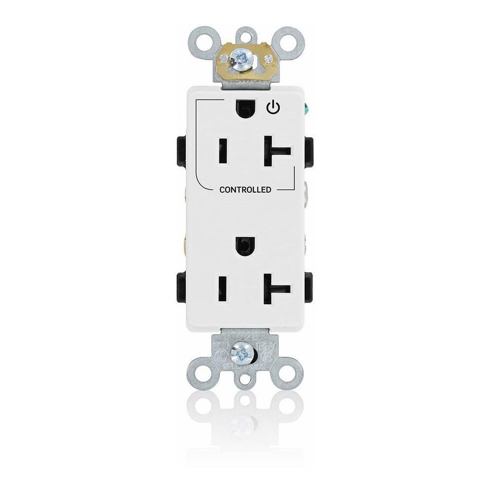16352-1PW LEVITON 1 CONTROLLED DEC REC 20A - WHITE