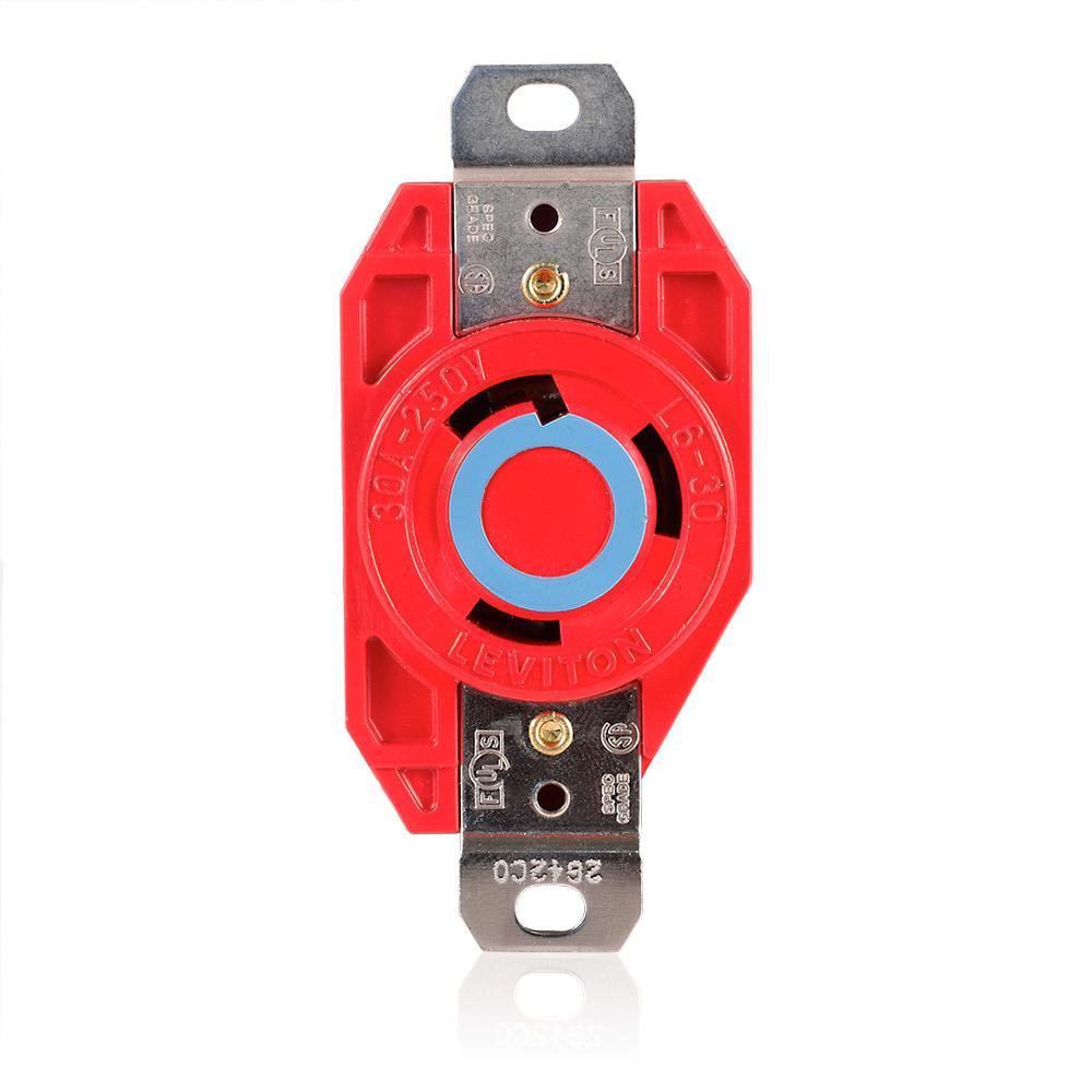 2620-R LEVITON RED REC LOCK 2P3W