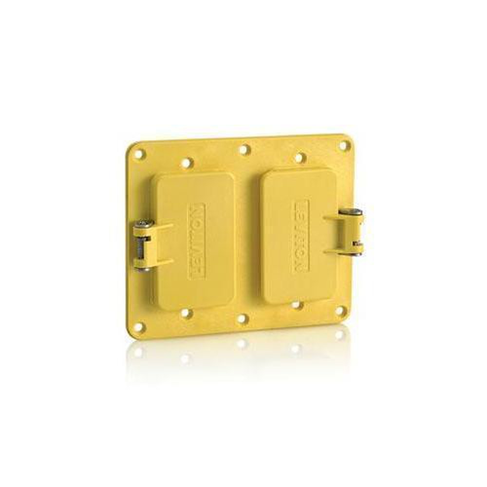 3251W-Y LEVITON 2 GANG GFCI AND