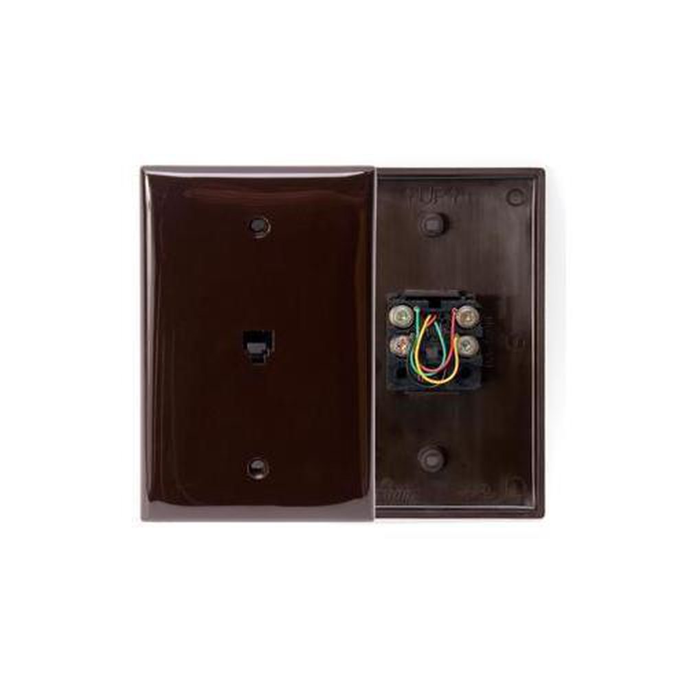 40539-PMB LEVITON JACK W/PLT 6P4C