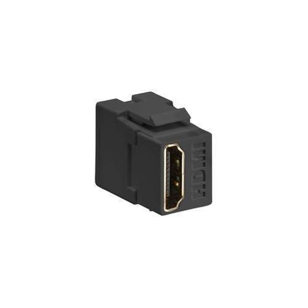 40834-E LEVITON CONN HDMI FDTHRU BK