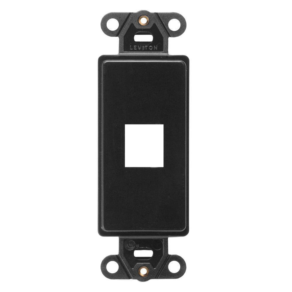 41641-E LEVITON INSERT W/PLT 1-PORT