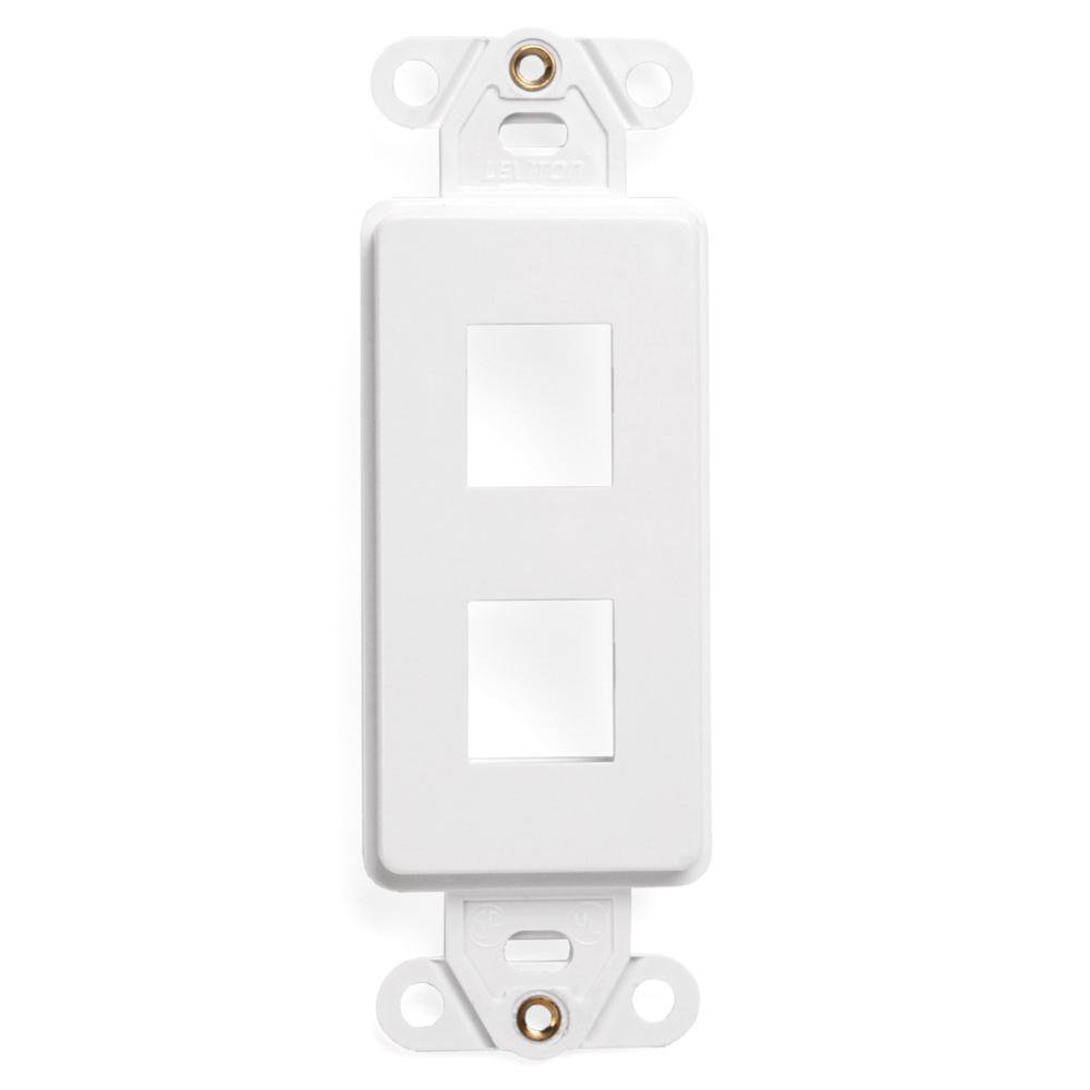 41642-W LEV 2-PORT DECORA INSERT -