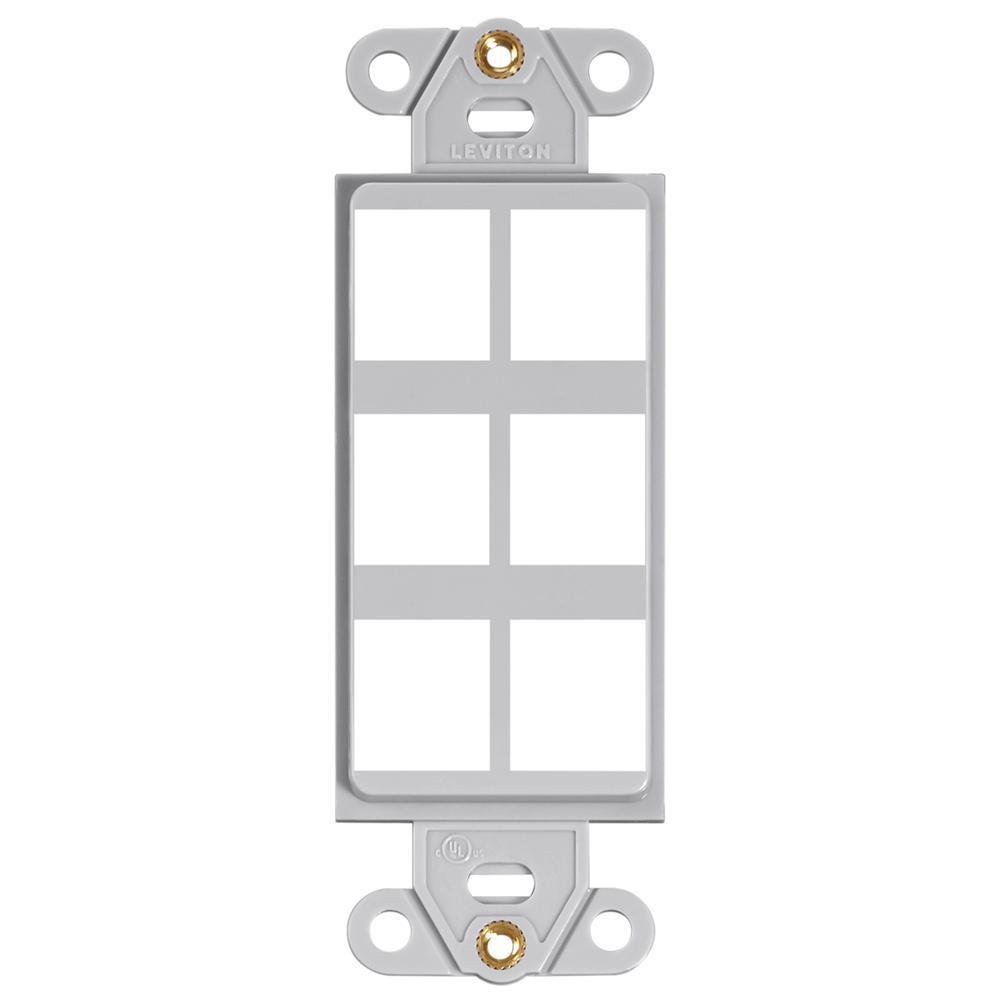 41646-GY LEVITON INSERT 6-PORT
