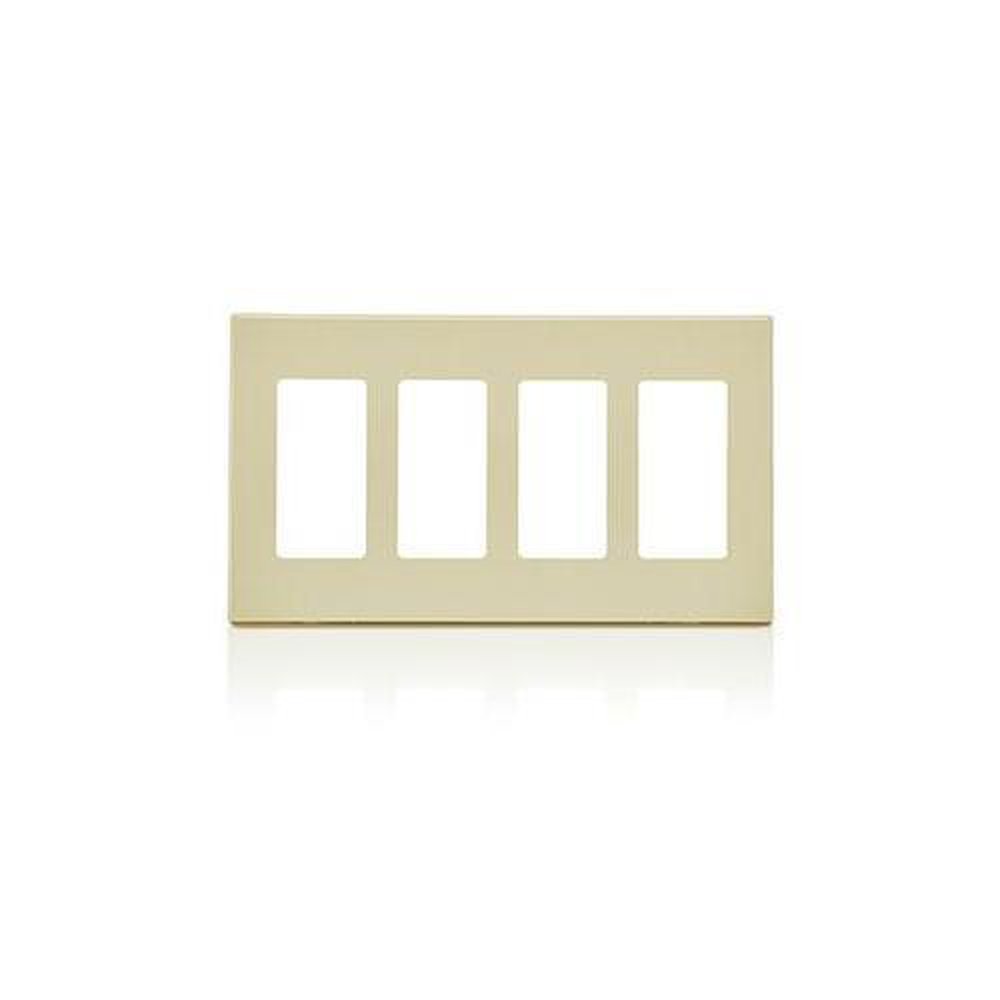 80312-SI LEVITON SCREWLESS 4GANG