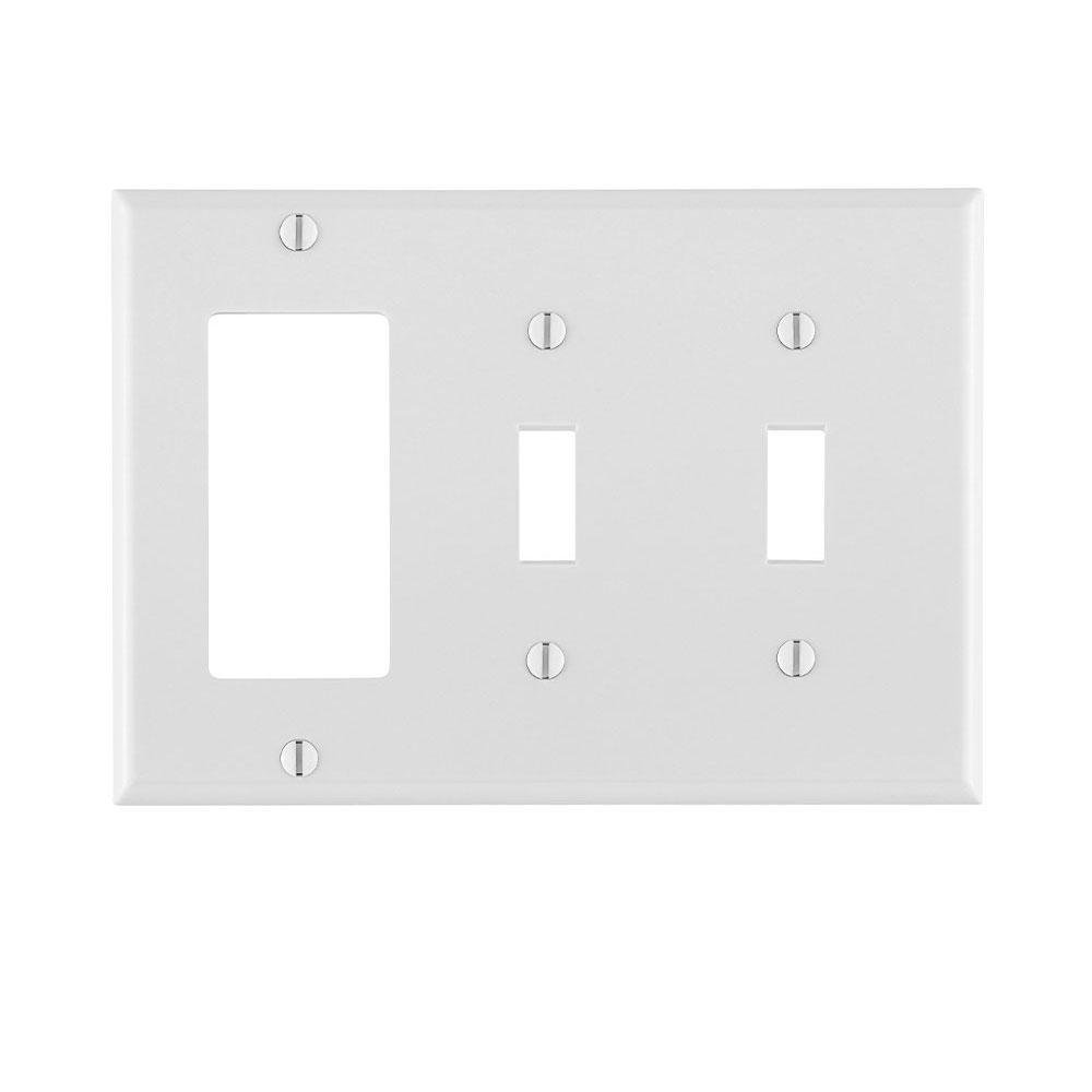 80421-W LEV 3G COMB PLATE W/1