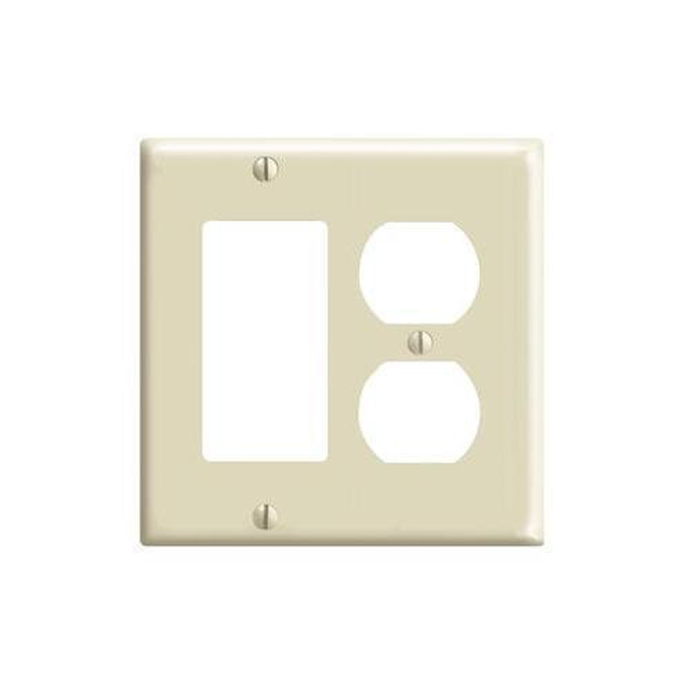 80455-I LEV 2G COMB PLATE W/1