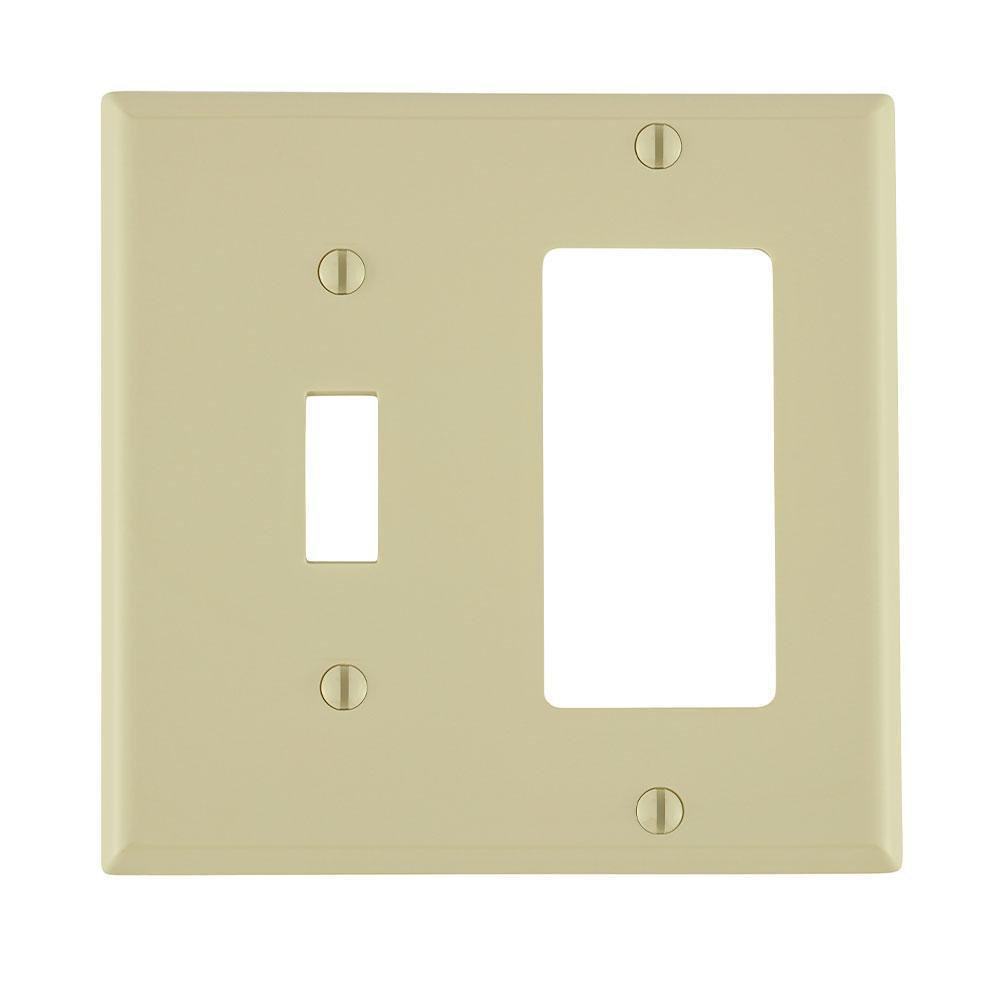 80707-I LEV 2G NYLON COMB PLATE W/1