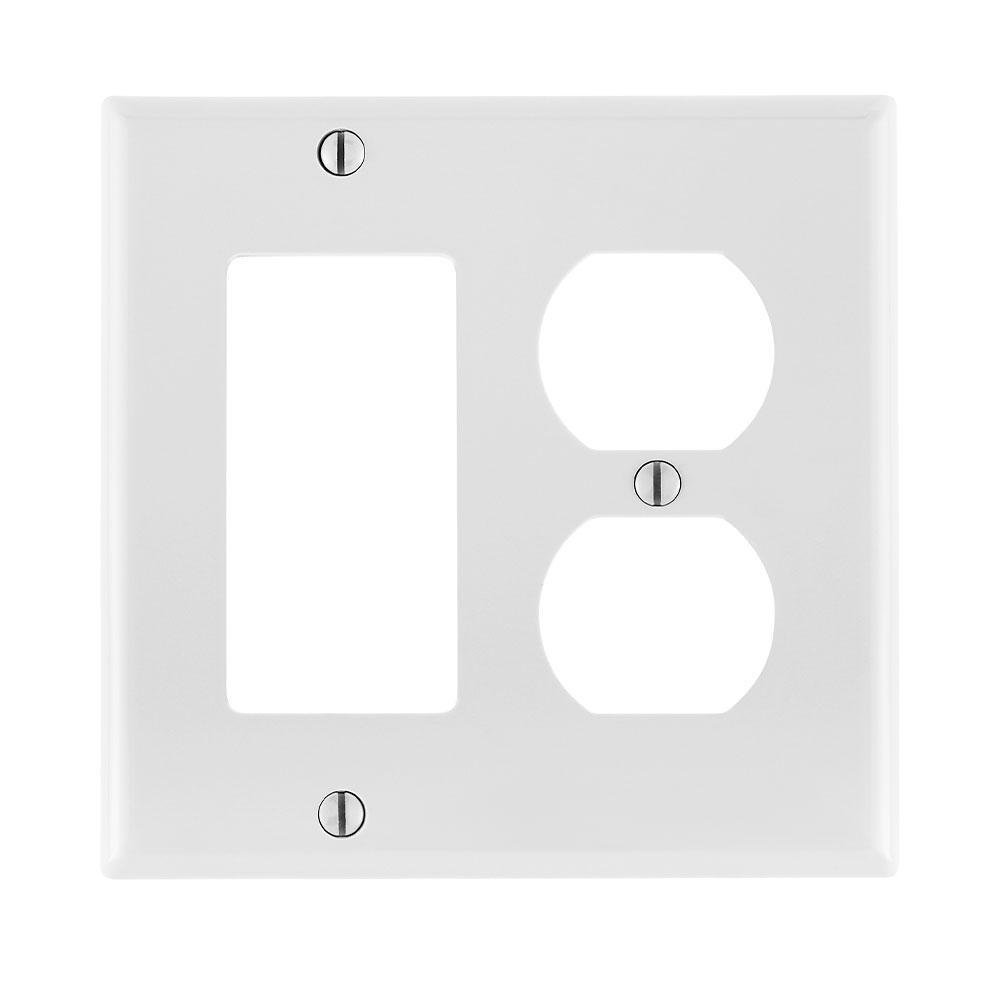 80746-W LEV 2G NYLON COMB PLATE W/1