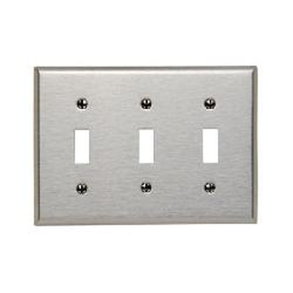 84011 LEV 3G COMB PLATE W/ 3 TOGGLE