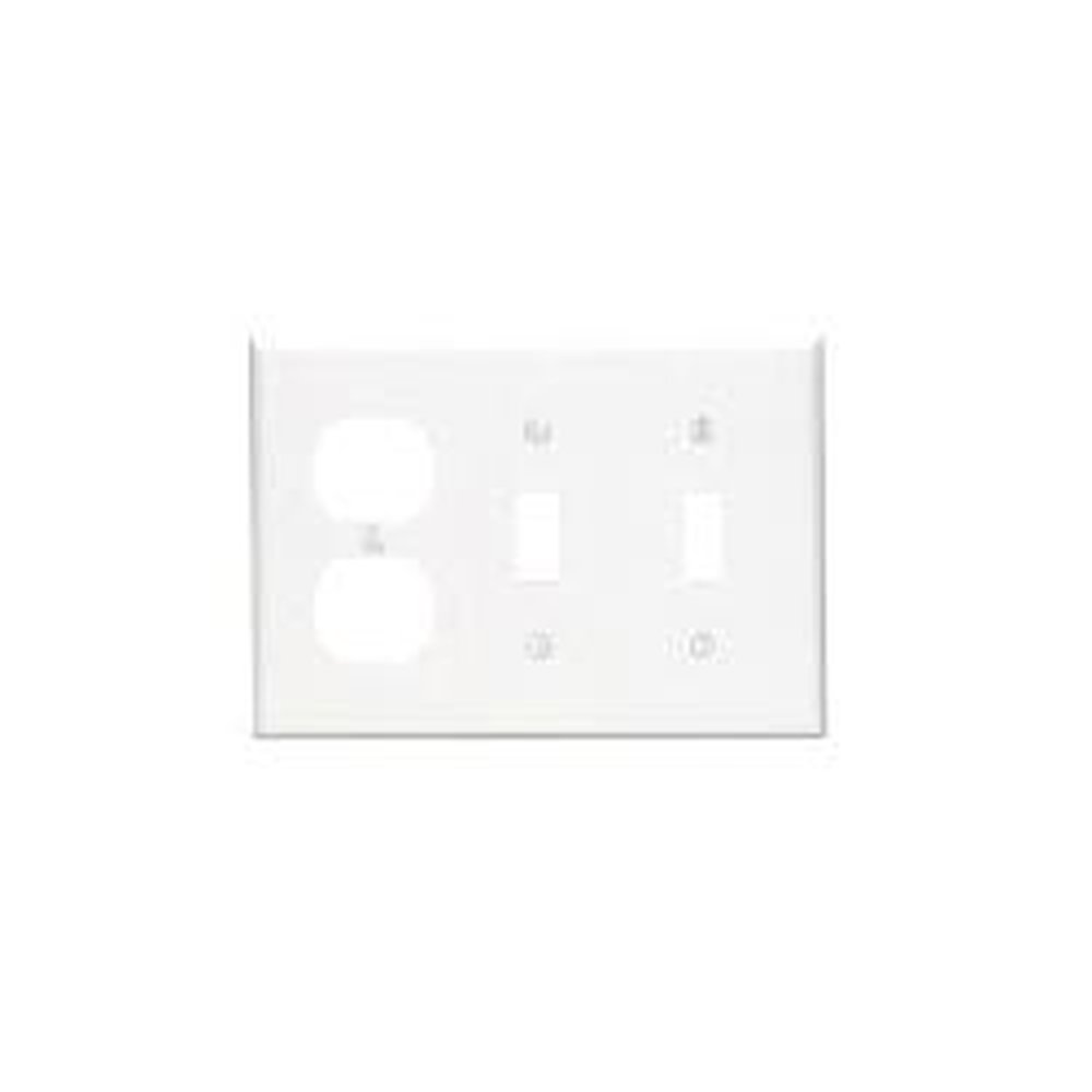 88021 LEV 3G COMB PLATE W/2 TOGGLE