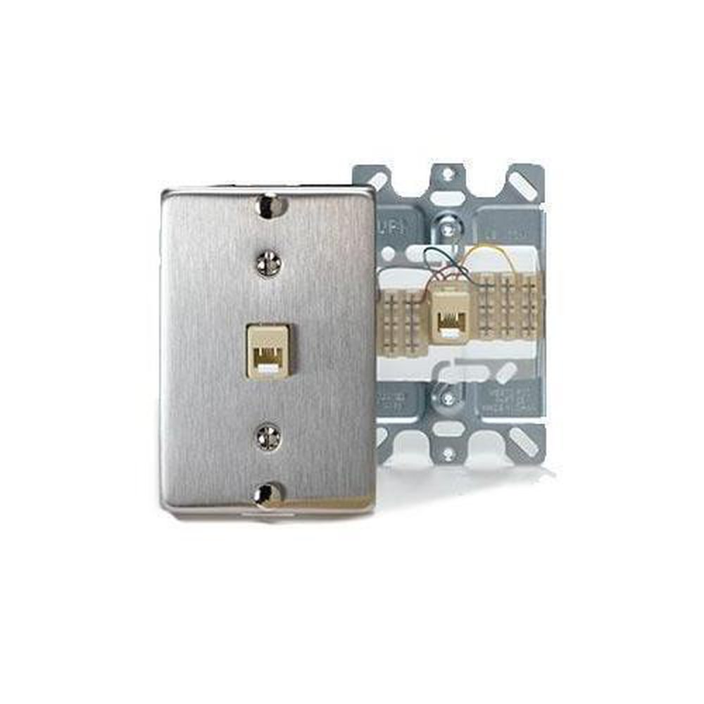 C0256-SS LEVITON SS WLL PH PLT