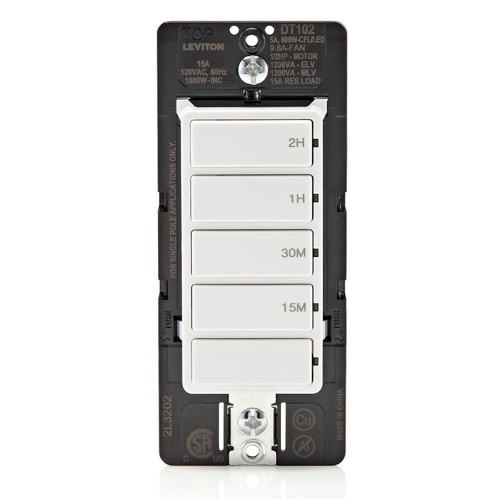 DT102-1LW LEVITON WH 15A SP DEC