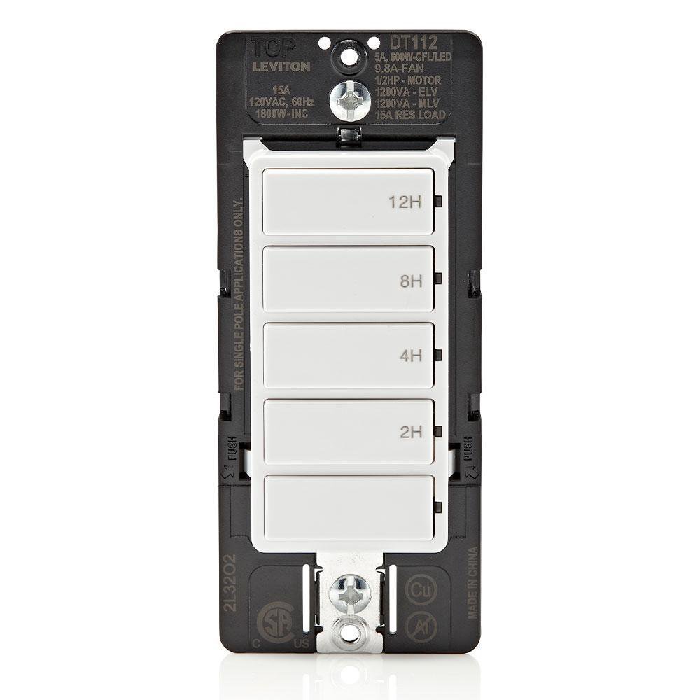 DT112-1LW LEVITON WH 15A SP DEC