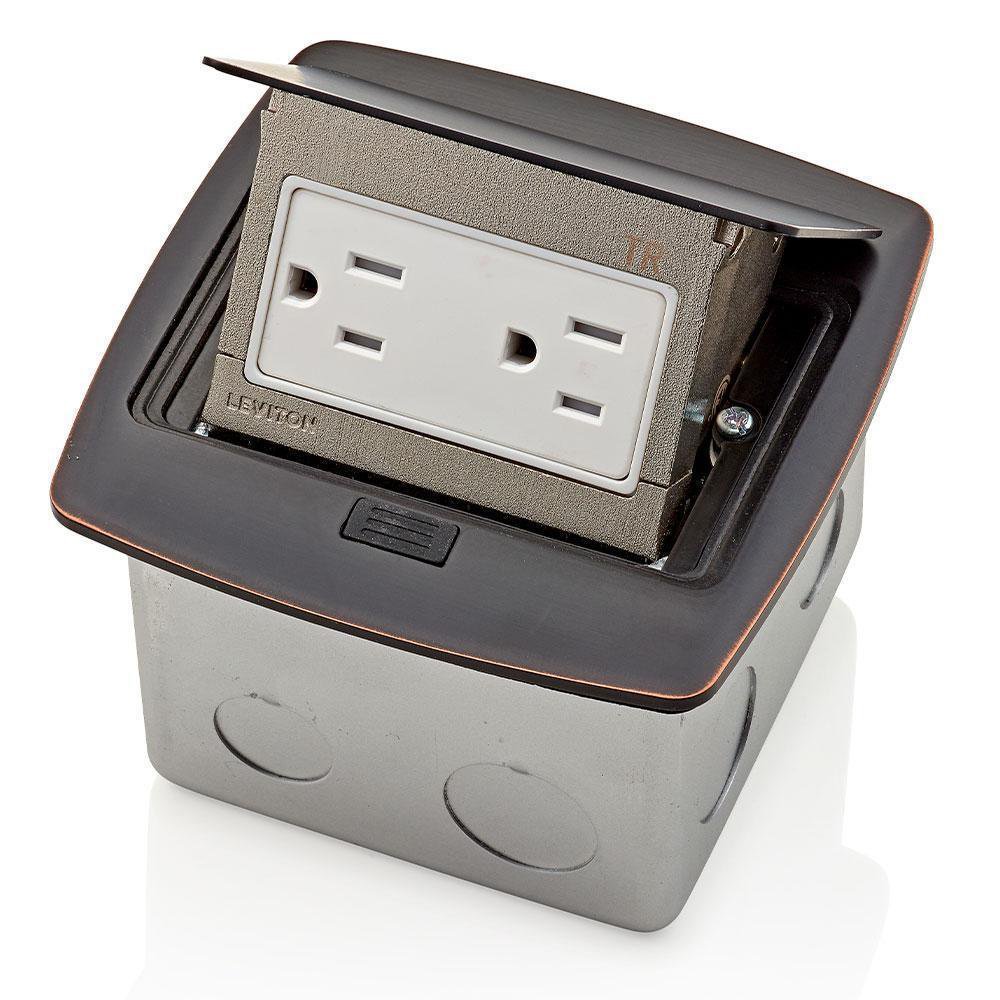 PFTR1-BZ LEVITON POP-UP FLOOR BOX