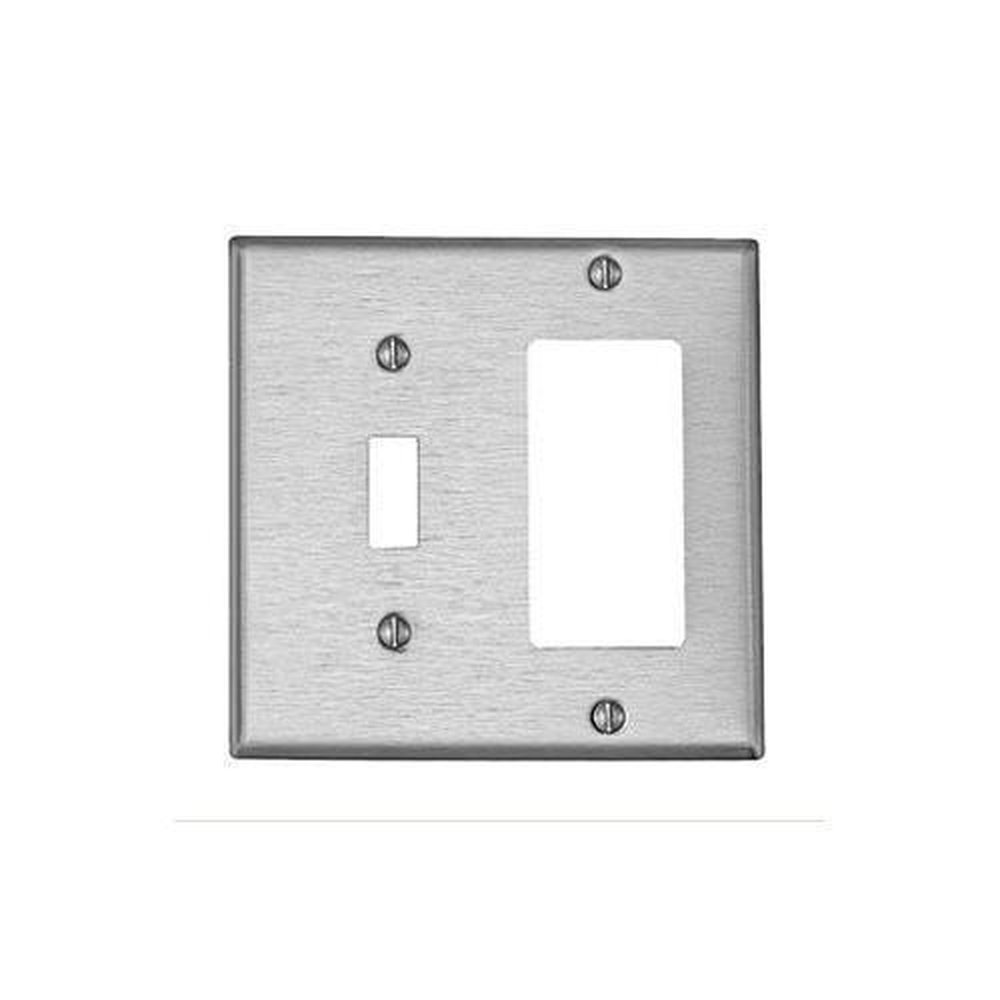S126 LEV PLATE 2G W/1-TOGGLE &