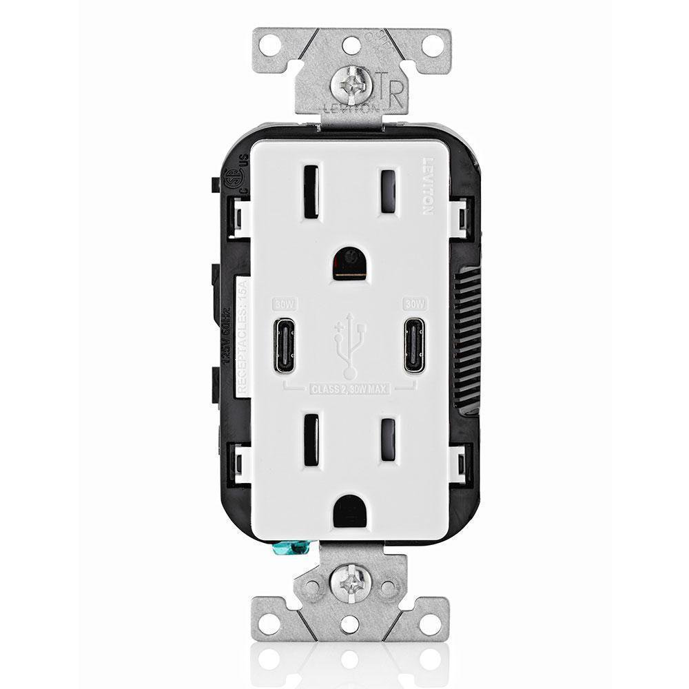 T5635-W LEVITON DECORA TYPE CC USB