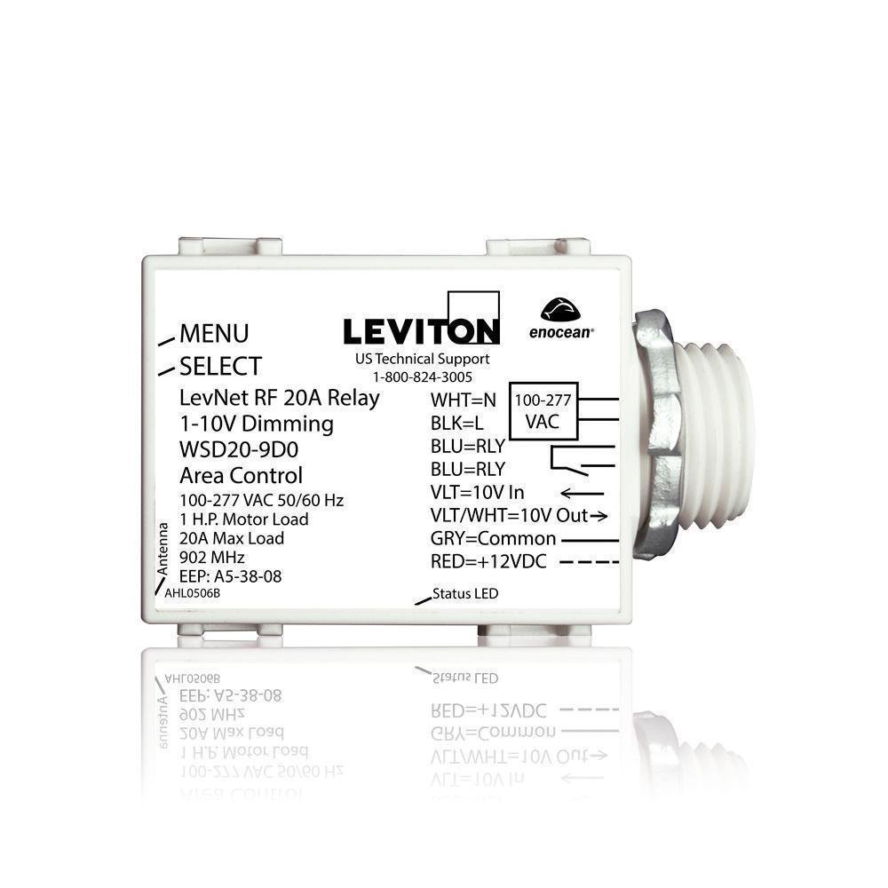 WSD20-9D0 LEVITON 20A RELAY 1-10V