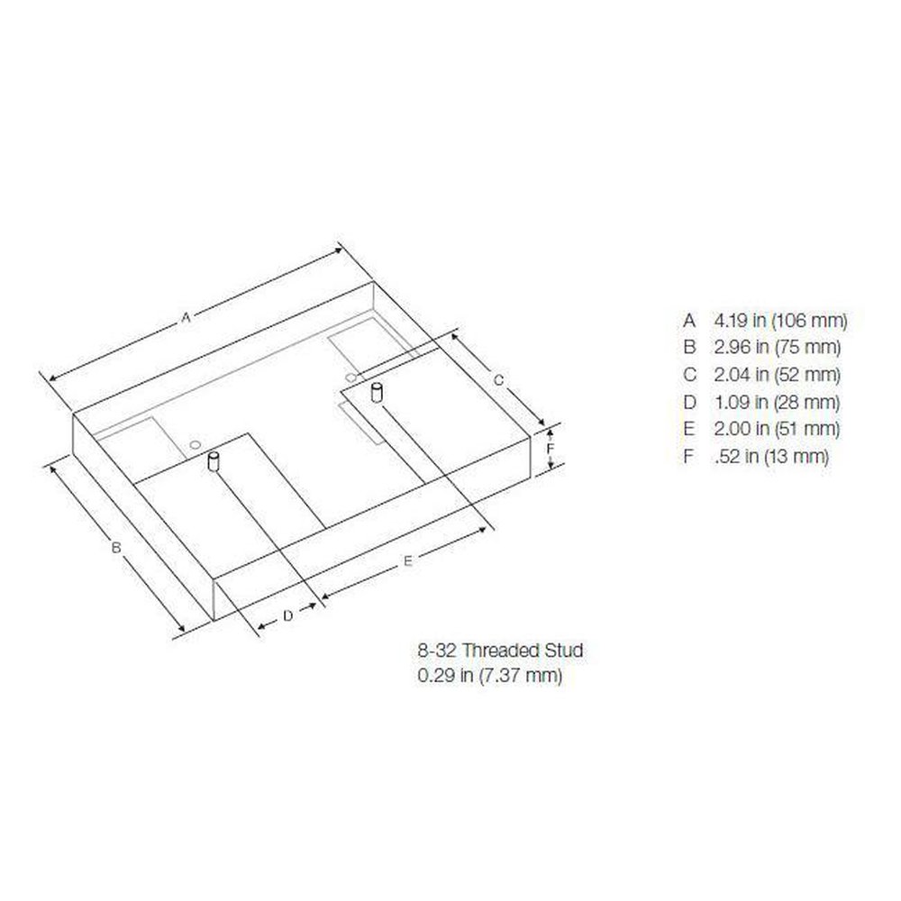 CFL-JBA-FAB LUTRON ADAPTOR PLATE