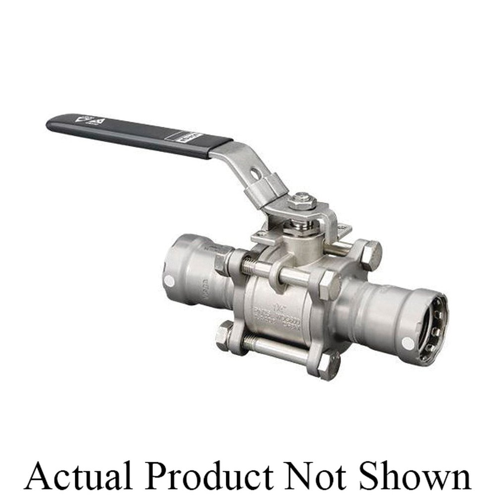 86405 3/4 MEGAPRESS 3 PIECE CS BALL VALVE FKM SEAL