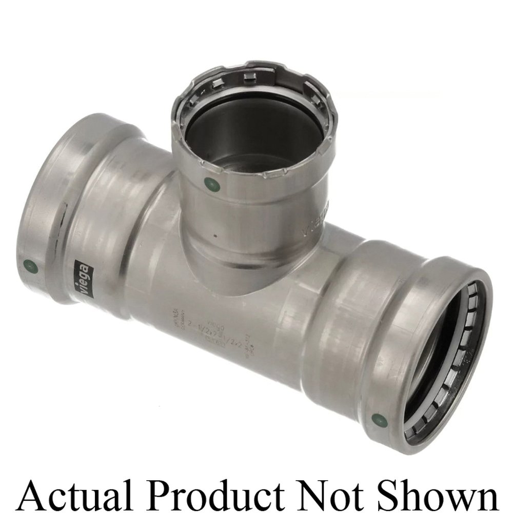 90575 2-1/2X2-1/2X1-1/2 MEGAPRESS T316 SS TEE EPDM SEAL