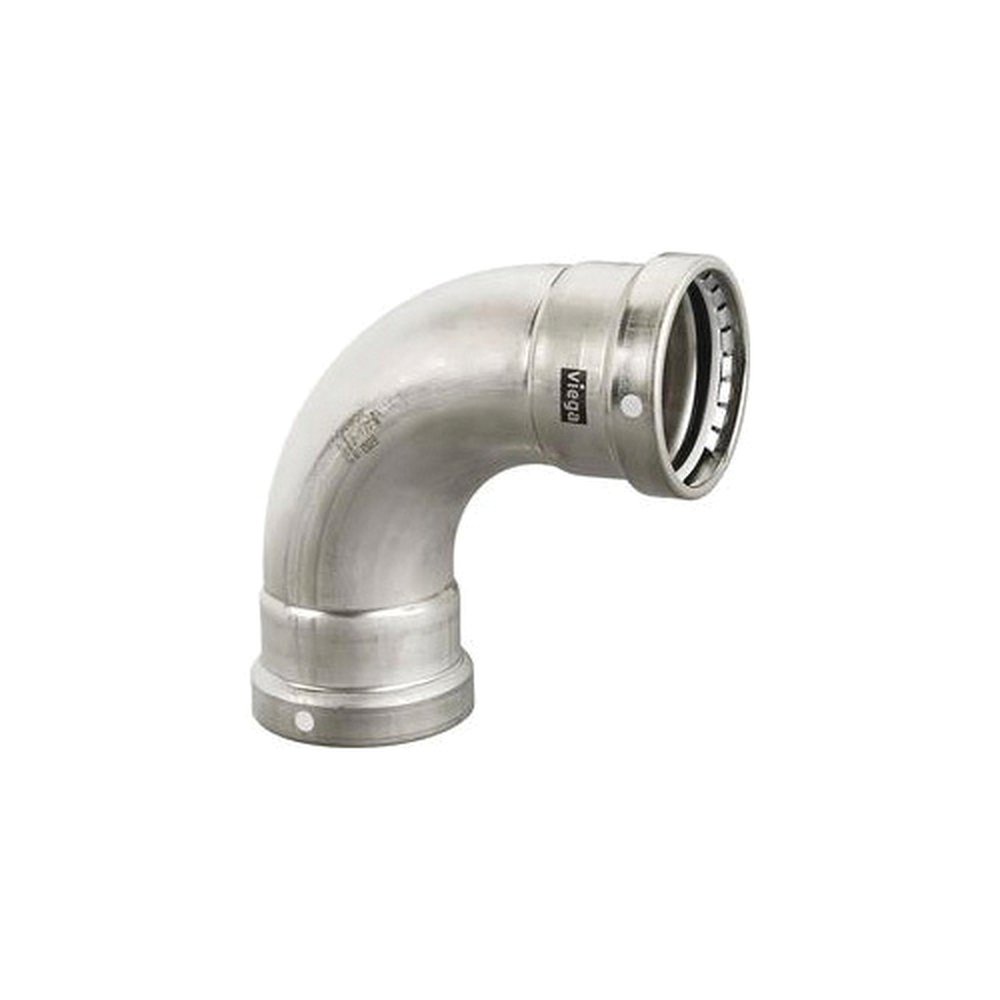 95505 3 MEGAPRESS T304 SS 90 ELBOW FKM SEAL