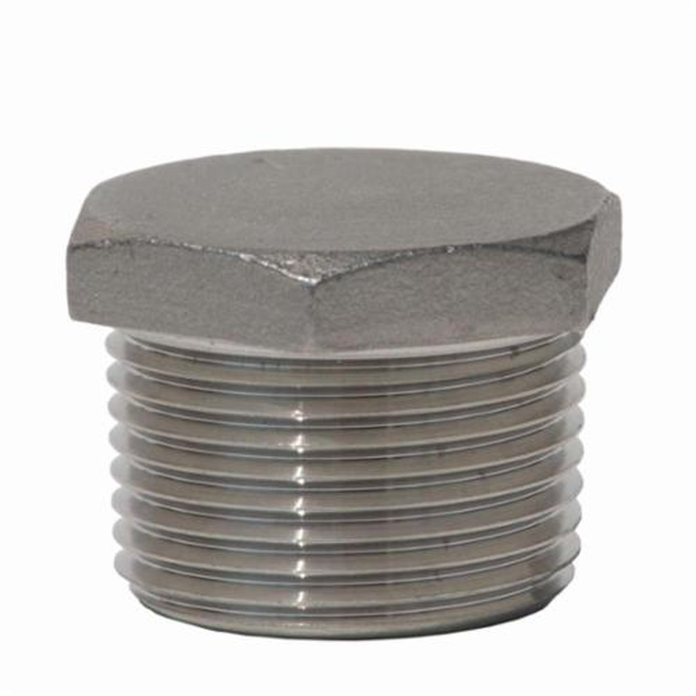 (D) 2 T316 SS 150 LB THD HEX HEAD PLUG