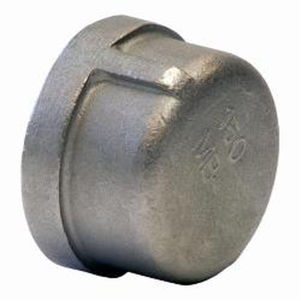 (I) 1/2 T304 SS SP114 THD CAP M416-08