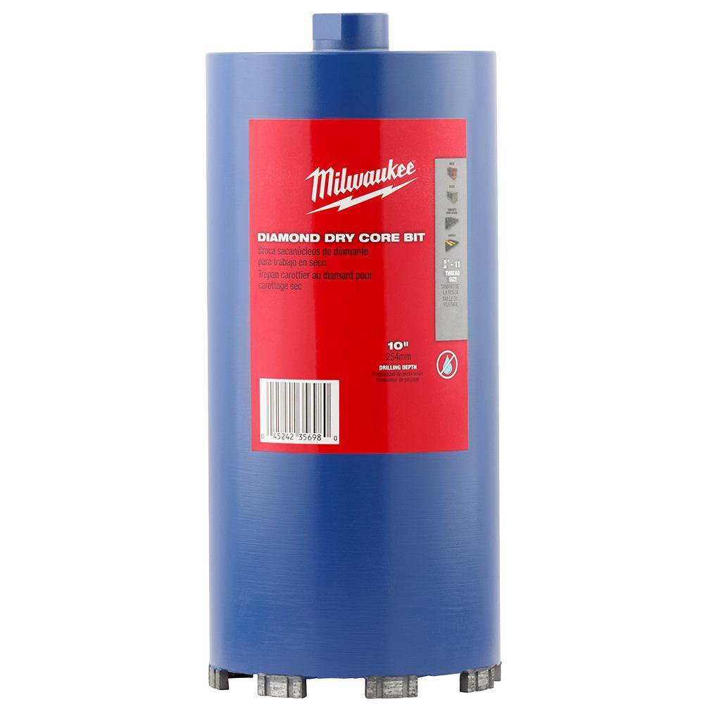 48-17-0040 MILWAUKE 4"" DRY CORE MASONRY BIT