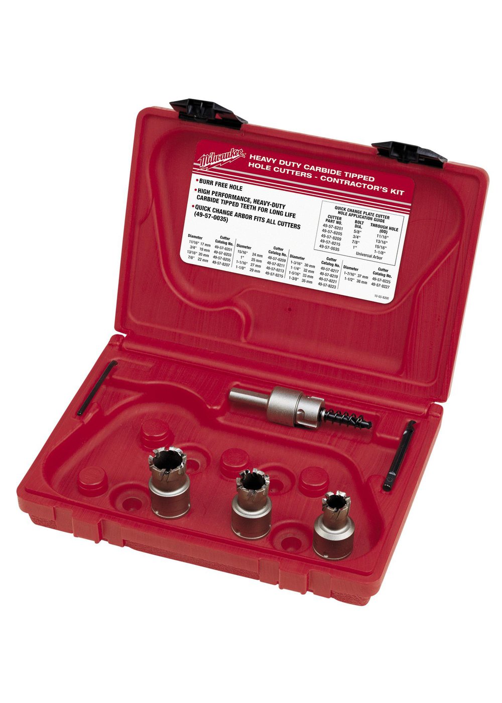 49-22-8200 MILWAUKE KIT CARBIDE