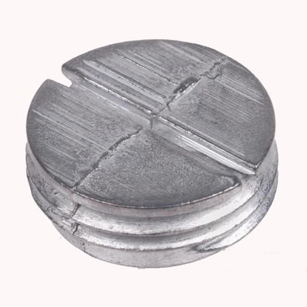 PLG1-RD RED DOT 1/2IN PLUG SILVER..