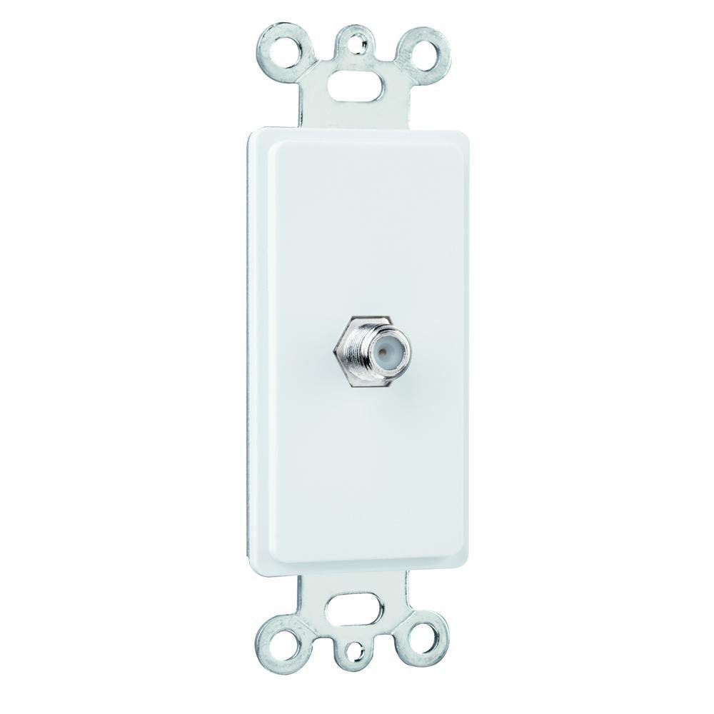 26CATV-W P&S WHITE 1G DECOR WP W/1-