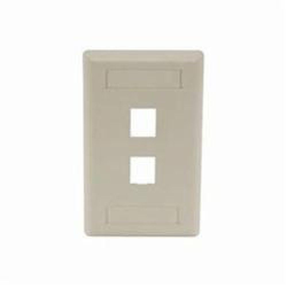 IFP12EI HUBW 2 PORT FACEPLATE